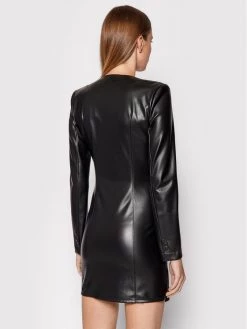 Patrizia Pepe Γυναίκες Κοκτέιλ Φορέματα Φόρεμα από απομίμηση δέρματος 8L0401/A7R9-K103 Μαύρο Slim Fit Μαύρο -Patrizia Pepe Κατάστημα unnamed file 1002