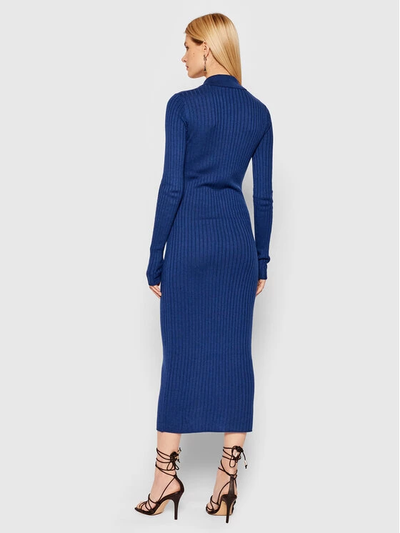 Patrizia Pepe Γυναίκες Πλεκτά Φορέματα Φόρεμα υφασμάτινο 8A0865/A9G2-C886 Σκούρο μπλε Slim Fit Σκούρο μπλε 5 Patrizia Pepe Γυναίκες Πλεκτά Φορέματα Φόρεμα υφασμάτινο 8A0865/A9G2-C886 Σκούρο μπλε Slim Fit Σκούρο μπλε - Image 3