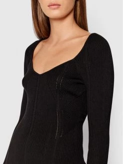 Patrizia Pepe Γυναίκες Πλεκτά Φορέματα Φόρεμα υφασμάτινο 8A0873/A9J3-K103 Μαύρο Slim Fit Μαύρο -Patrizia Pepe Κατάστημα unnamed file 1023