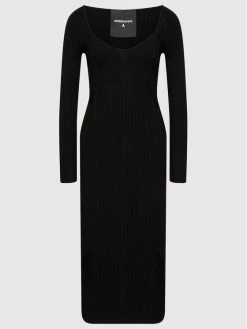 Patrizia Pepe Γυναίκες Πλεκτά Φορέματα Φόρεμα υφασμάτινο 8A0873/A9J3-K103 Μαύρο Slim Fit Μαύρο -Patrizia Pepe Κατάστημα unnamed file 1024