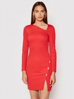 Patrizia Pepe Γυναίκες Κοκτέιλ Φορέματα Φόρεμα κοκτέιλ 8A0900/AC93-R725 Κόκκινο Regular Fit Κόκκινο