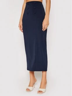 Patrizia Pepe Γυναίκες Φούστες Pencil Φούστα Pencil 8G0240/A6F5-C318 Σκούρο μπλε Slim Fit Σκούρο μπλε