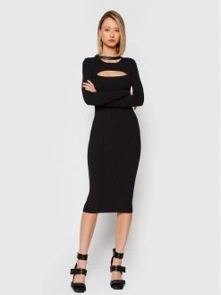 Patrizia Pepe Γυναίκες Πλεκτά Φορέματα Φόρεμα υφασμάτινο 8A0871/A9H8-K103 Μαύρο Slim Fit Μαύρο -Patrizia Pepe Κατάστημα unnamed file 1094