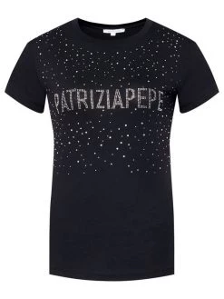 Patrizia Pepe Γυναίκες T-shirts T-Shirt 8M1190/A4V5-K103 Μαύρο Regular Fit Μαύρο -Patrizia Pepe Κατάστημα unnamed file 1123