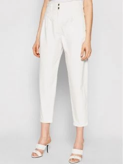 Patrizia Pepe Γυναίκες Boyfriends Τζιν 8J0968/A8E3-W146 Λευκό Boyfriend Fit Λευκό