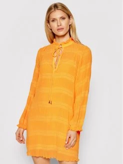 Patrizia Pepe Γυναίκες Καθημερινά Φορέματα Φόρεμα καθημερινό 8A0854/A8R2-R713 Πορτοκαλί Regular Fit Πορτοκαλί