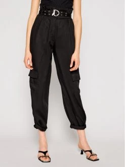 Patrizia Pepe Γυναίκες Υφασμάτινα Παντελόνια Παντελόνι υφασμάτινο 2P1312/A9B8-K103 Μαύρο Regular Fit Μαύρο