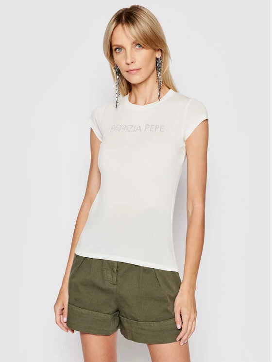 Patrizia Pepe Γυναίκες T-shirts T-Shirt 2M4063/A9A1-W146 Μπεζ Regular Fit Μπεζ 3 Patrizia Pepe Γυναίκες T-shirts T-Shirt 2M4063/A9A1-W146 Μπεζ Regular Fit Μπεζ
