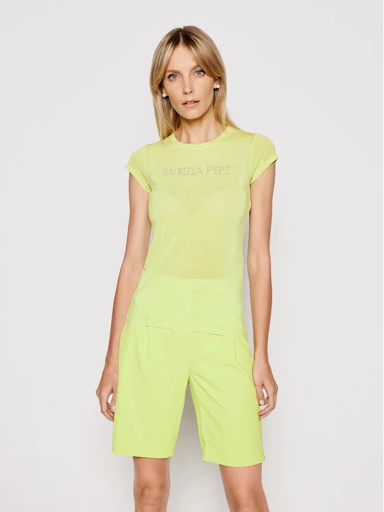 Patrizia Pepe Γυναίκες T-shirts T-Shirt 2M4063/A9A1-Y400 Πράσινο Regular Fit Πράσινο 3 Patrizia Pepe Γυναίκες T-shirts T-Shirt 2M4063/A9A1-Y400 Πράσινο Regular Fit Πράσινο