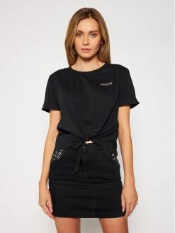 Patrizia Pepe Γυναίκες T-shirts T-Shirt 2M4089/A9B3-K103 Μαύρο Relaxed Fit Μαύρο