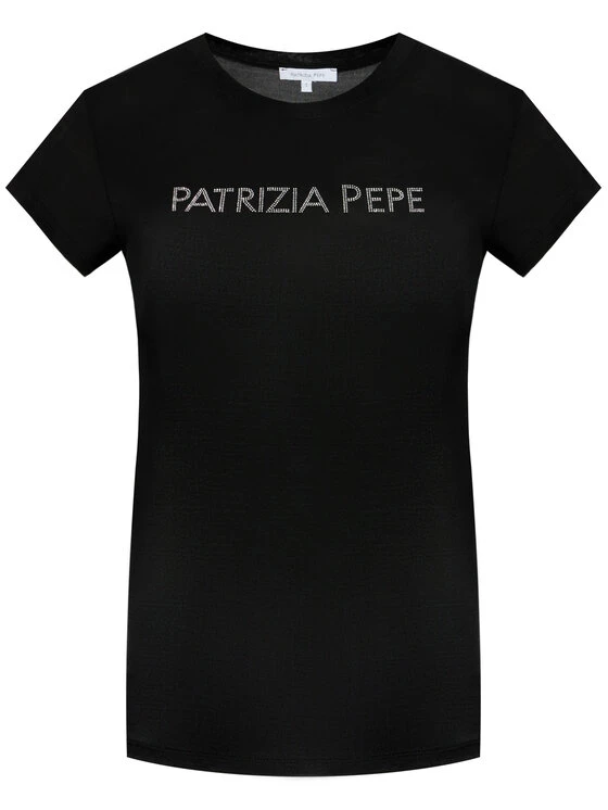 Patrizia Pepe Γυναίκες T-shirts T-Shirt 2M4063/A9A1-K103 Μαύρο Slim Fit Μαύρο 7 Patrizia Pepe Γυναίκες T-shirts T-Shirt 2M4063/A9A1-K103 Μαύρο Slim Fit Μαύρο - Image 5