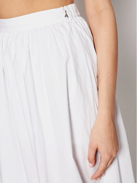 Patrizia Pepe Γυναίκες Φούστα Midi 2G0807/A9B9-W103 Λευκό Regular Fit Λευκό 6 Patrizia Pepe Γυναίκες Φούστα Midi 2G0807/A9B9-W103 Λευκό Regular Fit Λευκό - Image 4