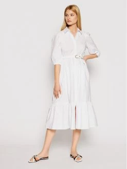 Patrizia Pepe Γυναίκες Φορέματα σε Στυλ Πουκάμισο & Σεμιζιέ Φόρεμα πουκάμισο 2A2218/A9B9-W103 Λευκό Oversize Λευκό -Patrizia Pepe Κατάστημα unnamed file 1197