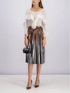 Patrizia Pepe Γυναίκες Μπλουζάκια Μπλουζάκι Camicia/Top 2C1145 A620 W146 Λευκό Regular Fit Λευκό