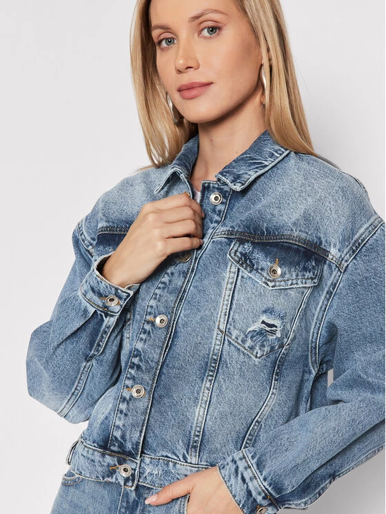 Patrizia Pepe Γυναίκες Τζιν Μπουφάν Τζιν μπουφάν 8O0005/D1WZB-C901 Μπλε Slim Fit Μπλε 6 Patrizia Pepe Γυναίκες Τζιν Μπουφάν Τζιν μπουφάν 8O0005/D1WZB-C901 Μπλε Slim Fit Μπλε - Image 4