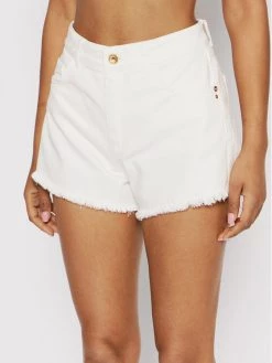 Patrizia Pepe Γυναίκες Τζιν Σορτς Τζιν σορτσάκια 2P1380/D008-W335 Λευκό Regular Fit Λευκό