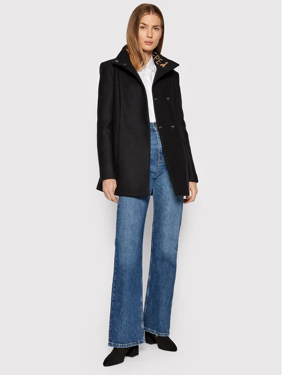 Patrizia Pepe Γυναίκες Μεταβατικά Παλτά Μάλλινο παλτό 2S1388/A9S5-K103 Μαύρο Regular Fit Μαύρο 4 Patrizia Pepe Γυναίκες Μεταβατικά Παλτά Μάλλινο παλτό 2S1388/A9S5-K103 Μαύρο Regular Fit Μαύρο - Image 2