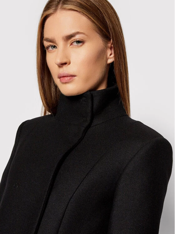 Patrizia Pepe Γυναίκες Μεταβατικά Παλτά Μάλλινο παλτό 2S1388/A9S5-K103 Μαύρο Regular Fit Μαύρο 6 Patrizia Pepe Γυναίκες Μεταβατικά Παλτά Μάλλινο παλτό 2S1388/A9S5-K103 Μαύρο Regular Fit Μαύρο - Image 4