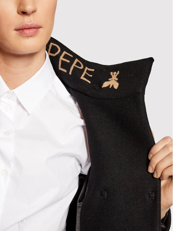 Patrizia Pepe Γυναίκες Μεταβατικά Παλτά Μάλλινο παλτό 2S1388/A9S5-K103 Μαύρο Regular Fit Μαύρο 7 Patrizia Pepe Γυναίκες Μεταβατικά Παλτά Μάλλινο παλτό 2S1388/A9S5-K103 Μαύρο Regular Fit Μαύρο - Image 5