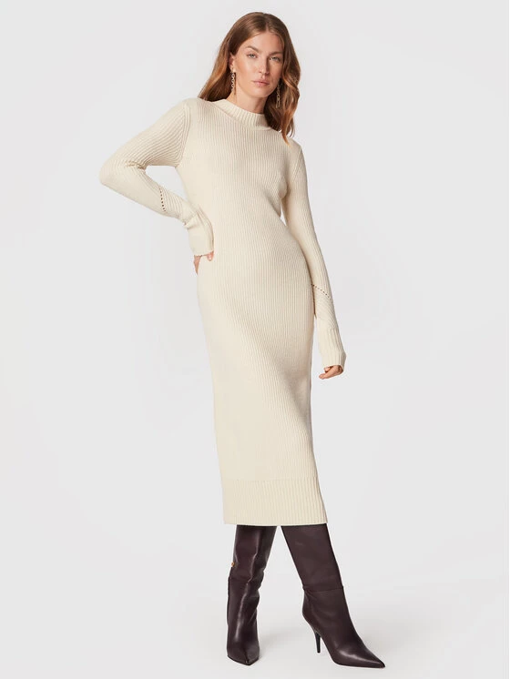 Patrizia Pepe Γυναίκες Πλεκτά Φορέματα Φόρεμα υφασμάτινο 2A2454/K9O3-W337 Μπεζ Regular Fit Μπεζ 3 Patrizia Pepe Γυναίκες Πλεκτά Φορέματα Φόρεμα υφασμάτινο 2A2454/K9O3-W337 Μπεζ Regular Fit Μπεζ