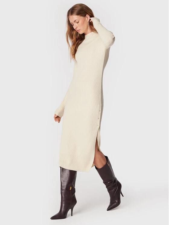 Patrizia Pepe Γυναίκες Πλεκτά Φορέματα Φόρεμα υφασμάτινο 2A2454/K9O3-W337 Μπεζ Regular Fit Μπεζ 4 Patrizia Pepe Γυναίκες Πλεκτά Φορέματα Φόρεμα υφασμάτινο 2A2454/K9O3-W337 Μπεζ Regular Fit Μπεζ - Image 2