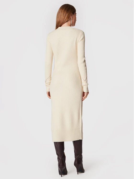 Patrizia Pepe Γυναίκες Πλεκτά Φορέματα Φόρεμα υφασμάτινο 2A2454/K9O3-W337 Μπεζ Regular Fit Μπεζ 5 Patrizia Pepe Γυναίκες Πλεκτά Φορέματα Φόρεμα υφασμάτινο 2A2454/K9O3-W337 Μπεζ Regular Fit Μπεζ - Image 3