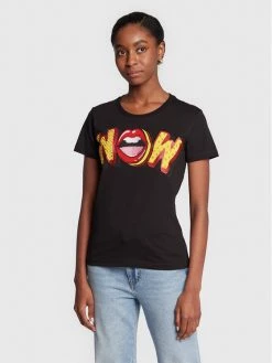 Patrizia Pepe Γυναίκες T-shirts T-Shirt 2M4233/J052-K103 Μαύρο Regular Fit Μαύρο