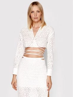 Patrizia Pepe Γυναίκες Μπλουζάκια Μπλουζάκι 2C1380/A078-W336 Λευκό Slim Fit Λευκό