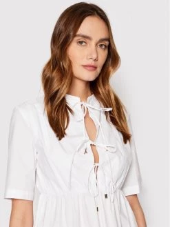 Patrizia Pepe Γυναίκες Καθημερινά Φορέματα Φόρεμα καθημερινό 2A2399/A9B9-W103 Λευκό Relaxed Fit Λευκό -Patrizia Pepe Κατάστημα unnamed file 1706