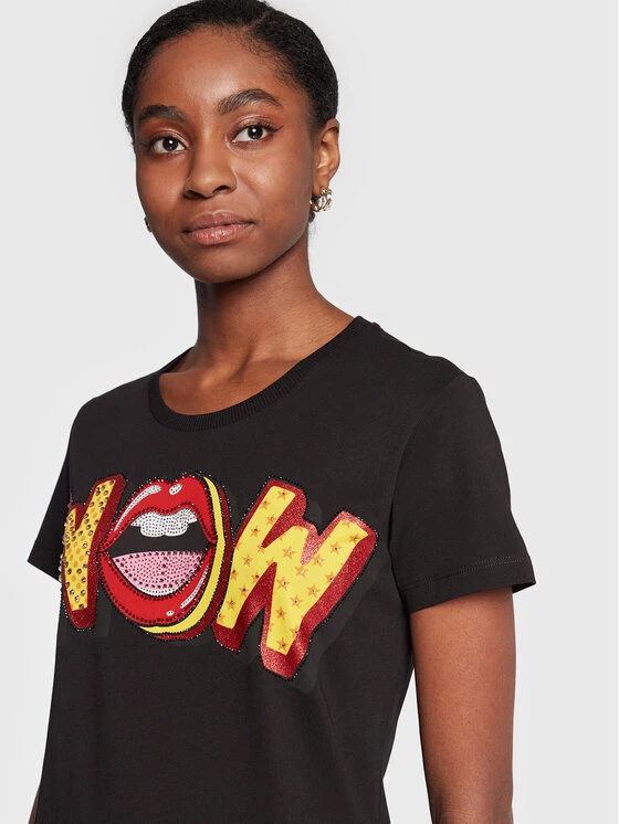 Patrizia Pepe Γυναίκες T-shirts T-Shirt 2M4233/J052-K103 Μαύρο Regular Fit Μαύρο 6 Patrizia Pepe Γυναίκες T-shirts T-Shirt 2M4233/J052-K103 Μαύρο Regular Fit Μαύρο - Image 4