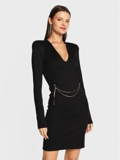 Patrizia Pepe Γυναίκες Κοκτέιλ Φορέματα Φόρεμα κοκτέιλ 2A2469/A9M2-K411 Μαύρο Regular Fit Μαύρο