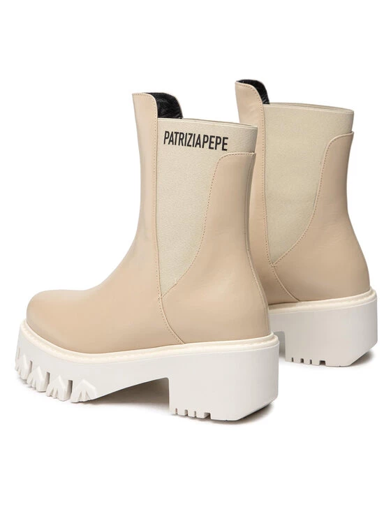 Patrizia Pepe Γυναίκες Chelsea Boots Μποτάκια με λάστιχο CY9814/L011-B732 Μπεζ Μπεζ 5 Patrizia Pepe Γυναίκες Chelsea Boots Μποτάκια με λάστιχο CY9814/L011-B732 Μπεζ Μπεζ - Image 3