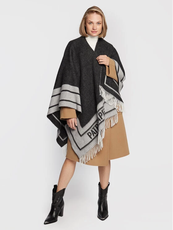 Patrizia Pepe Γυναίκες Φουλάρια Πόντσο 8F0017/A400-K103 Γκρι Γκρι 2 Patrizia Pepe Γυναίκες Φουλάρια Πόντσο 8F0017/A400-K103 Γκρι Γκρι