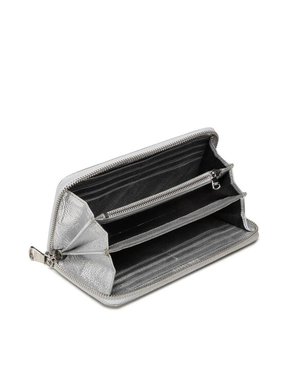 Patrizia Pepe Γυναίκες Πορτοφόλια Μεγάλο Πορτοφόλι Γυναικείο CQ4879/L001-S298 Ασημί Ασημί 6 Patrizia Pepe Γυναίκες Πορτοφόλια Μεγάλο Πορτοφόλι Γυναικείο CQ4879/L001-S298 Ασημί Ασημί - Image 4
