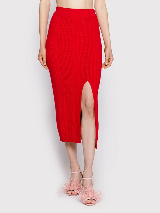 Patrizia Pepe Γυναίκες Φούστα Midi 8G0281/K037-R754 Κόκκινο Slim Fit Κόκκινο 3 Patrizia Pepe Γυναίκες Φούστα Midi 8G0281/K037-R754 Κόκκινο Slim Fit Κόκκινο