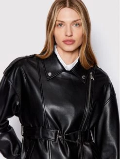 Patrizia Pepe Γυναίκες Δερμάτινα Μπουφάν Μπουφάν από απομίμηση δέρματος 8O0041/E005-K103 Μαύρο Regular Fit Μαύρο -Patrizia Pepe Κατάστημα unnamed file 277