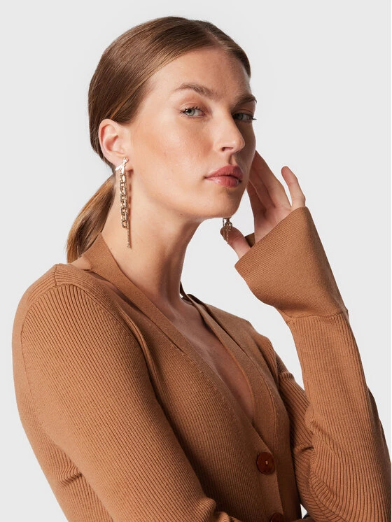 Patrizia Pepe Γυναίκες Πλεκτά Φορέματα Φόρεμα υφασμάτινο 2A2452/K031-B746 Καφέ Slim Fit Καφέ 6 Patrizia Pepe Γυναίκες Πλεκτά Φορέματα Φόρεμα υφασμάτινο 2A2452/K031-B746 Καφέ Slim Fit Καφέ - Image 4