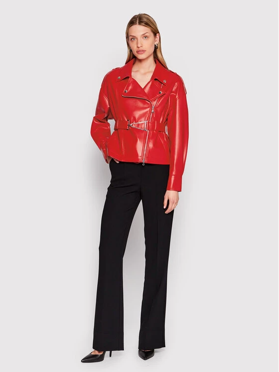 Patrizia Pepe Γυναίκες Δερμάτινα Μπουφάν Μπουφάν από απομίμηση δέρματος 8O0041/E005-R754 Κόκκινο Regular Fit Κόκκινο 4 Patrizia Pepe Γυναίκες Δερμάτινα Μπουφάν Μπουφάν από απομίμηση δέρματος 8O0041/E005-R754 Κόκκινο Regular Fit Κόκκινο - Image 2