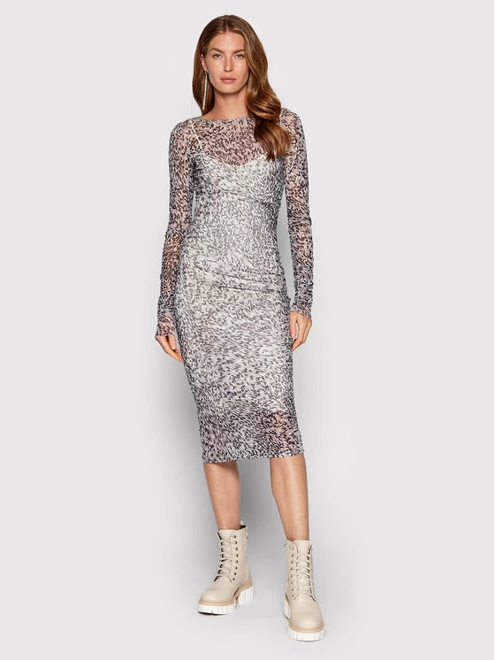 Patrizia Pepe Γυναίκες Καθημερινά Φορέματα Φόρεμα καθημερινό 8A1014/J044-F578 Γκρι Slim Fit Γκρι 3 Patrizia Pepe Γυναίκες Καθημερινά Φορέματα Φόρεμα καθημερινό 8A1014/J044-F578 Γκρι Slim Fit Γκρι