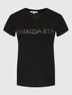 Patrizia Pepe Γυναίκες T-shirts T-Shirt CM1419/J013-K103 Μαύρο Regular Fit Μαύρο -Patrizia Pepe Κατάστημα unnamed file 311