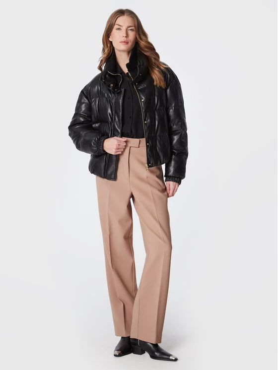 Patrizia Pepe Γυναίκες Χειμωνιάτικα Μπουφάν Μπουφάν από απομίμηση δέρματος 2O0022/E005-K103 Μαύρο Regular Fit Μαύρο 4 Patrizia Pepe Γυναίκες Χειμωνιάτικα Μπουφάν Μπουφάν από απομίμηση δέρματος 2O0022/E005-K103 Μαύρο Regular Fit Μαύρο - Image 2