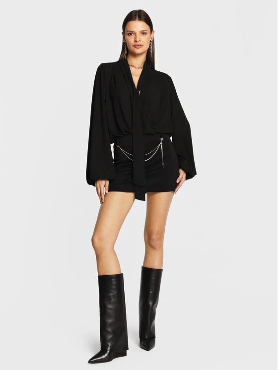 Patrizia Pepe Γυναίκες Φούστα Mini 2G0882/A9M2-K411 Μαύρο Regular Fit Μαύρο 4 Patrizia Pepe Γυναίκες Φούστα Mini 2G0882/A9M2-K411 Μαύρο Regular Fit Μαύρο - Image 2