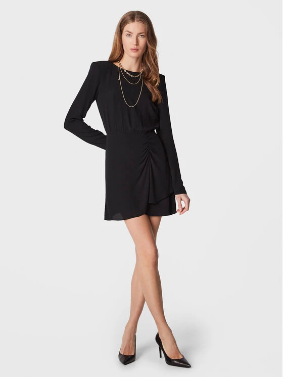 Patrizia Pepe Γυναίκες Καθημερινά Φορέματα Φόρεμα καθημερινό 2A2464/A8I1-K103 Μαύρο Regular Fit Μαύρο 4 Patrizia Pepe Γυναίκες Καθημερινά Φορέματα Φόρεμα καθημερινό 2A2464/A8I1-K103 Μαύρο Regular Fit Μαύρο - Image 2