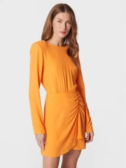 Patrizia Pepe Γυναίκες Καθημερινά Φορέματα Φόρεμα καθημερινό 2A2464/A8I1-R760 Πορτοκαλί Regular Fit Πορτοκαλί