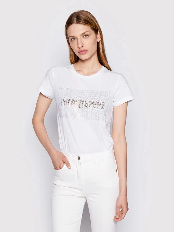 Patrizia Pepe Γυναίκες T-shirts T-Shirt 8M1433/J4V5-W103 Λευκό Regular Fit Λευκό 3 Patrizia Pepe Γυναίκες T-shirts T-Shirt 8M1433/J4V5-W103 Λευκό Regular Fit Λευκό