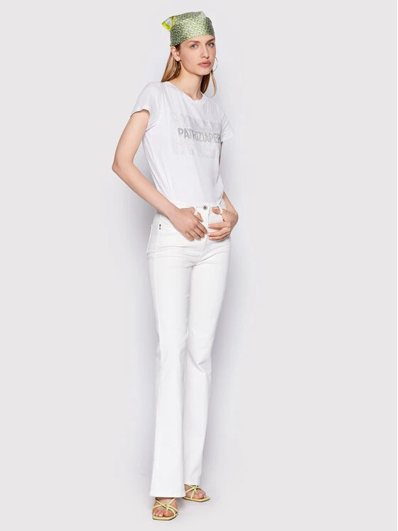 Patrizia Pepe Γυναίκες T-shirts T-Shirt 8M1433/J4V5-W103 Λευκό Regular Fit Λευκό 4 Patrizia Pepe Γυναίκες T-shirts T-Shirt 8M1433/J4V5-W103 Λευκό Regular Fit Λευκό - Image 2
