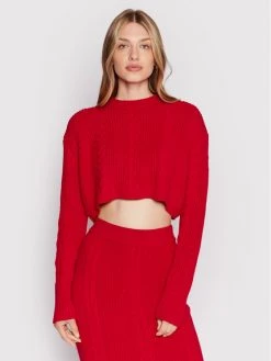 Patrizia Pepe Γυναίκες Πουλόβερ 8K0064/K037-R754 Κόκκινο Regular Fit Κόκκινο