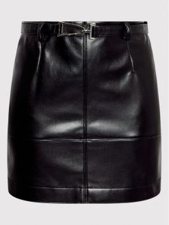 Patrizia Pepe Γυναίκες Mini Φούστα από απομίμηση δέρματος 8G0285/E005-K103 Μαύρο Slim Fit Μαύρο -Patrizia Pepe Κατάστημα unnamed file 3352