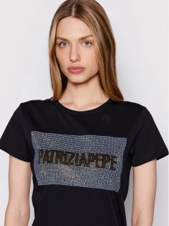 Patrizia Pepe Γυναίκες T-shirts T-Shirt 8M1433/J4V5-K103 Μαύρο Regular Fit Μαύρο -Patrizia Pepe Κατάστημα unnamed file 387