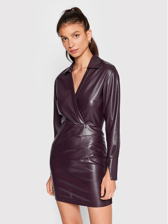 Patrizia Pepe Γυναίκες Δερμάτινα Φορέματα Φόρεμα δερμάτινο 8A0986/E005-M424 Μωβ Regular Fit Μωβ 3 Patrizia Pepe Γυναίκες Δερμάτινα Φορέματα Φόρεμα δερμάτινο 8A0986/E005-M424 Μωβ Regular Fit Μωβ